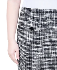 Ny Collection Petite Slim Tweed Double Knit Skirt