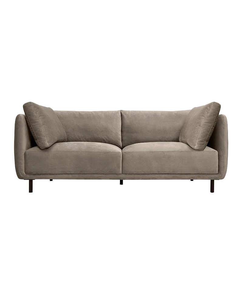 Armen Living Serenity 79" Velvet with Metal Legs Sofa