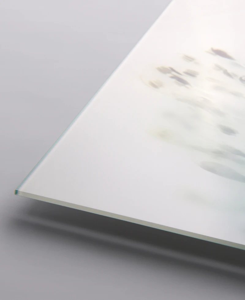 Empire Art Direct "Unfocused Beauty 2" Frameless Free Floating Tempered Glass Panel Graphic Wall Art, 24" x 24" x 0.2"