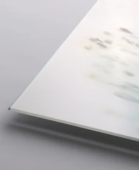 Empire Art Direct "Unfocused Beauty 2" Frameless Free Floating Tempered Glass Panel Graphic Wall Art, 24" x 24" x 0.2"
