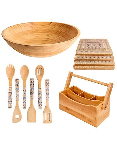 BergHOFF Bamboo 12 Piece Party and Entertaining Set