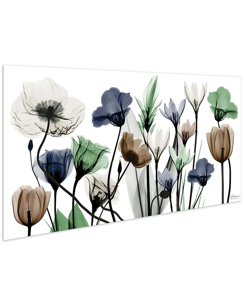 Empire Art Direct "Floral Landscape" Frameless Free Floating Tempered Glass Panel Graphic Wall Art, 24" x 48" x 0.2"
