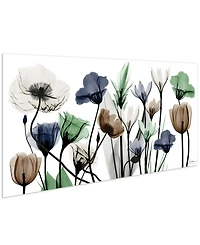 Empire Art Direct "Floral Landscape" Frameless Free Floating Tempered Glass Panel Graphic Wall Art, 24" x 48" x 0.2"