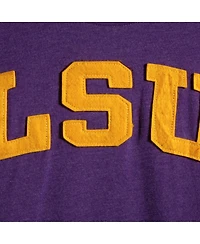 Women's Pressbox Purple Lsu Tigers Plus Size Two-Hit Canyon Long Sleeve T-shirt