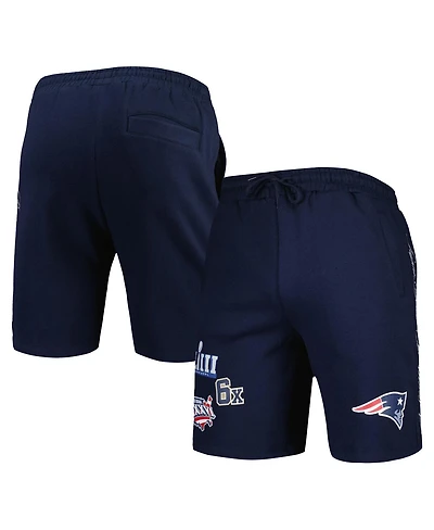 Men's New Era Navy England Patriots Historic Champs Shorts