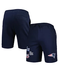 Men's New Era Navy England Patriots Historic Champs Shorts