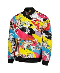 Men's Freeze Max Nickelodeon Retro Graphic Satin Full-Snap Jacket