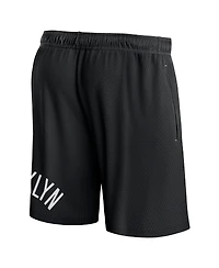 Men's Fanatics Black Brooklyn Nets Free Throw Mesh Shorts