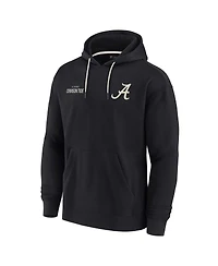 Men's and Women's Fanatics Signature Black Alabama Crimson Tide Super Soft Fleece Pullover Hoodie