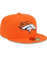 Men's New Era Orange Denver Broncos Main 59FIFTY Fitted Hat