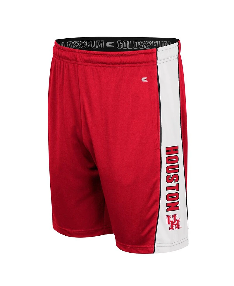 Men's Colosseum Red Houston Cougars Panel Shorts
