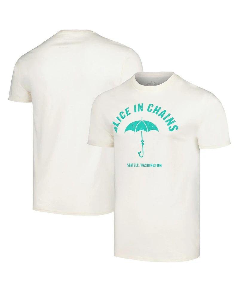 Men's Cream Alice Chains Umbrella T-shirt