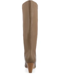 Journee Collection Women's Jovey Kitten Heel Tall Boots