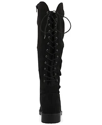 Journee Collection Women's Mirinda Rouched Stretch Knee High Boots
