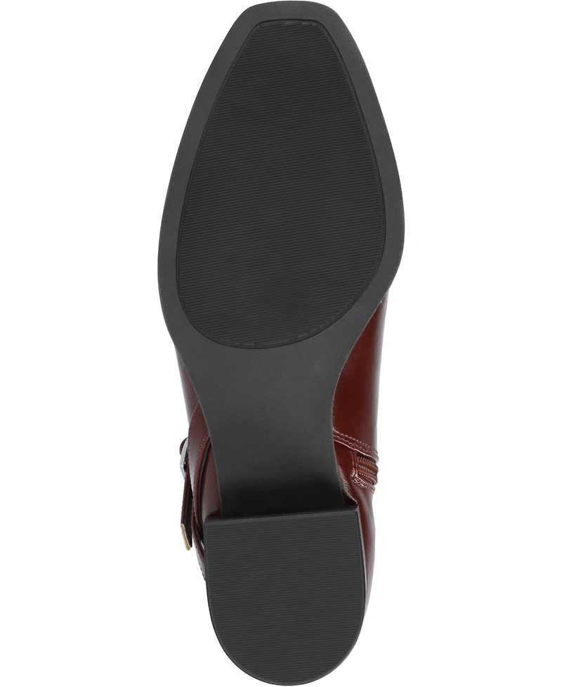 Journee Collection Women's Rhianah Wide Width Calf Block Heel Knee High Riding Boots