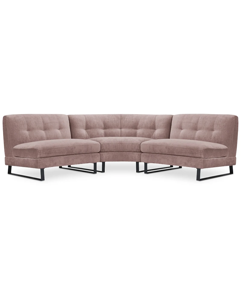 Closeout! Kathya 117" 3-Pc. Fabric Modular Sectional, Created for Macy's