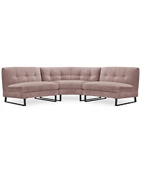 Closeout! Kathya 117" 3-Pc. Fabric Modular Sectional, Created for Macy's