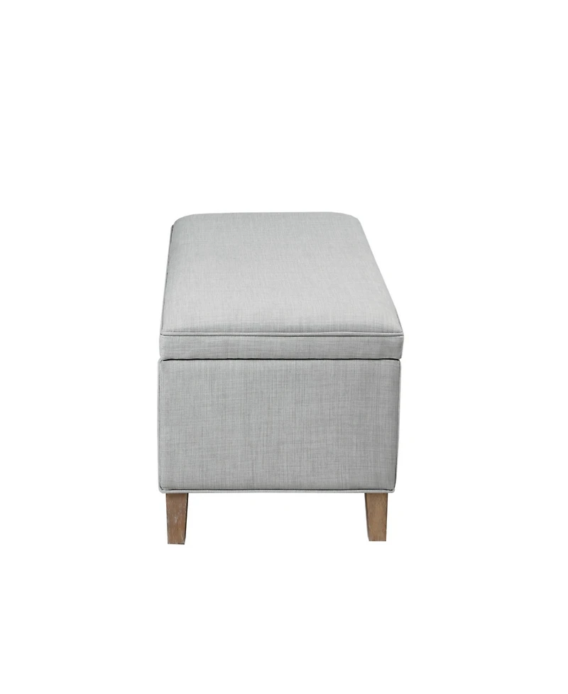 Martha Stewart Caymus 48" Wide Rectangular Fabric Soft Close Storage Bench