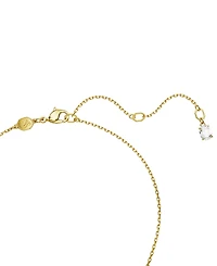 Swarovski Gold-Tone Color Crystal Clover Pendant Necklace, 15" + 2-3/4" extender