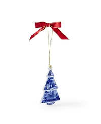 Spode Blue Italian Tree Shaped Ornament