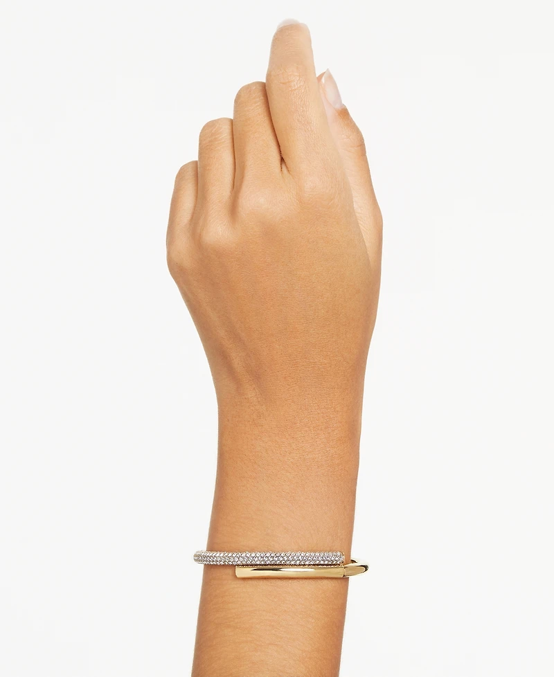 Swarovski Pave Crossover Bangle Bracelet