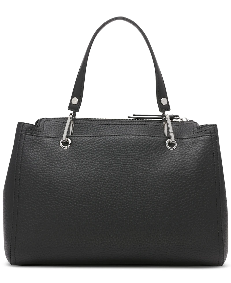 Calvin Klein Garnet Triple Compartment Top Zipper Satchel