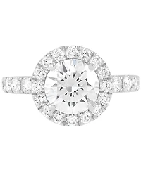 Grown With Love Igi Certified Lab Diamond Halo Engagement Ring (3 ct. t.w.) 14k White Gold