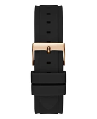 Guess Women's Multi-Function Black Silicone Watch 39mm