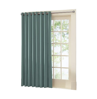 Collections Etc Gramercy Patio Door Grommet Top Curtain Panel
