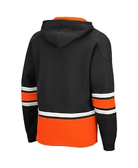 Men's Colosseum Black Oklahoma State Cowboys Lace Up 3.0 Pullover Hoodie