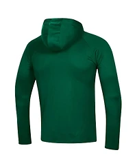 Men's Under Armour Green Colorado State Rams School Logo Raglan Long Sleeve Hoodie Performance T-shirt