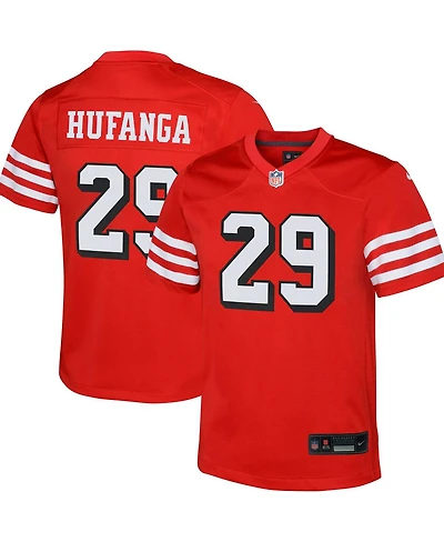 Nike Big Boys Talanoa Hufanga Scarlet San Francisco 49ers Game Jersey