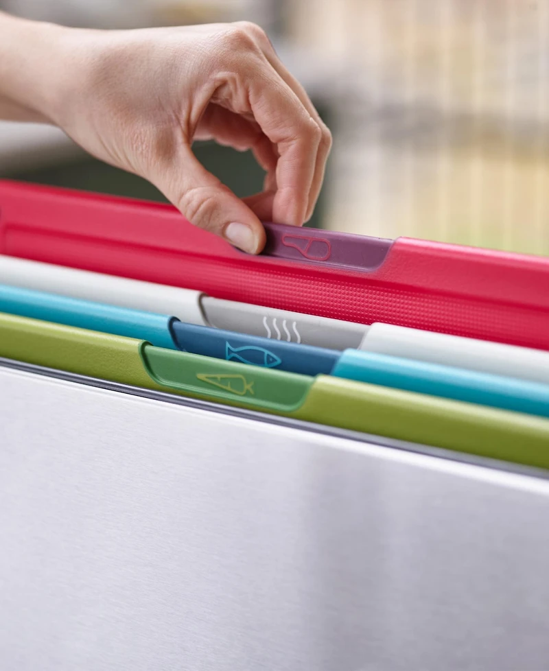 Joseph Joseph Folio Icon Steel 4-Piece Chopping Board Set with Stainless-Steel Storage Case