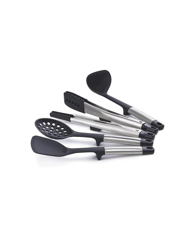 Joseph Joseph Elevate Fusion 5-Piece Silicone Utensil Set with Storage Stand