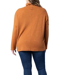 Women's Plus Paris Turtleneck Tunic Sweater