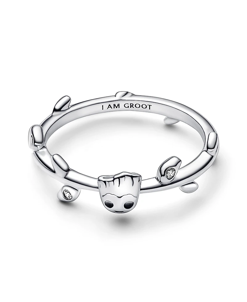 Pandora Sterling Silver Marvel Guardians of the Galaxy Groot Leaf Ring