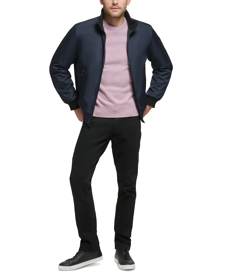 Calvin Klein Men's Classic Zip-Front Ripstop Bomber Jacket