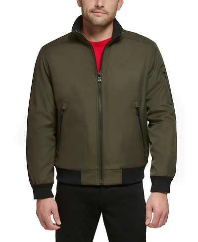 Calvin Klein Men's Classic Zip-Front Ripstop Bomber Jacket