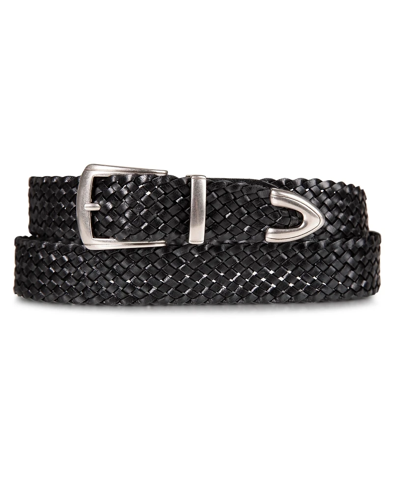 Lucky Brand Women's Braided Genuine Leather Western Belt