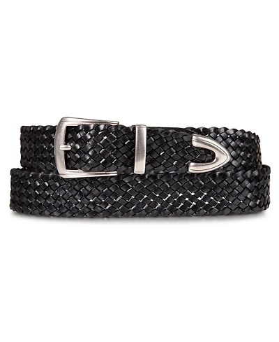 Lucky Brand Women's Braided Genuine Leather Western Belt