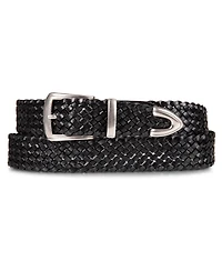 Lucky Brand Women's Braided Genuine Leather Western Belt