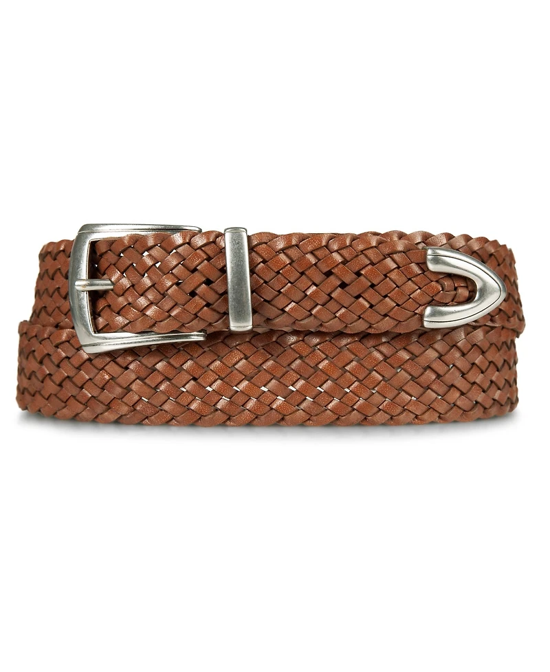 Lucky Brand Women's Braided Genuine Leather Western Belt