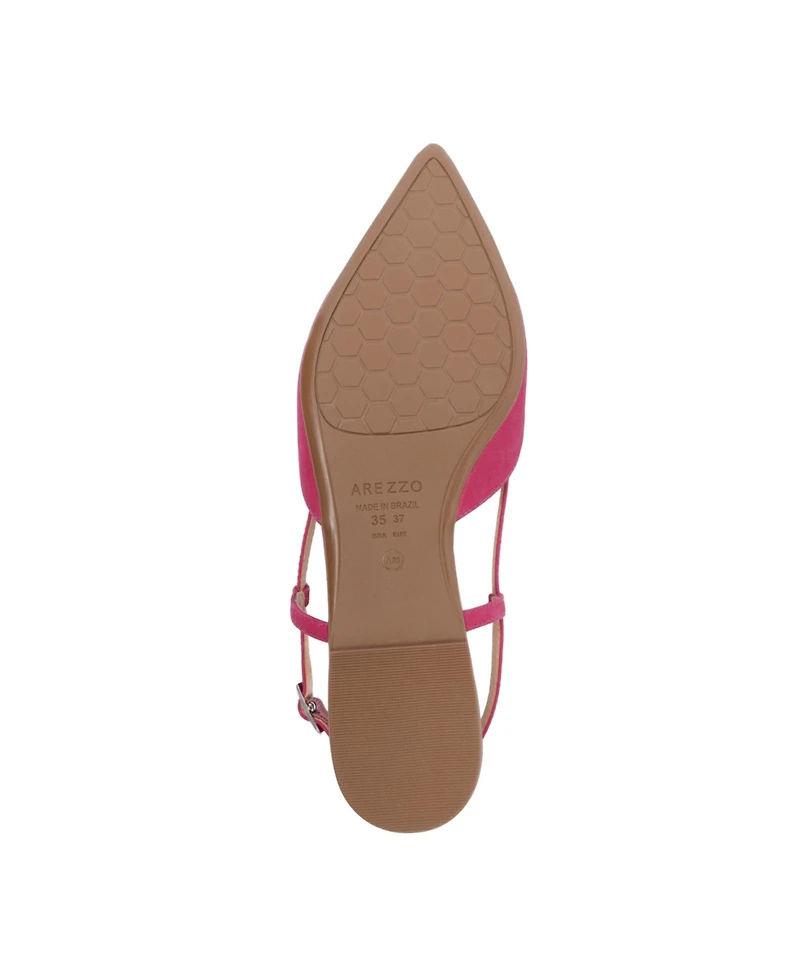 Arezzo Women's Savannah Pointed Toe Flats - Pink