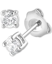 Forever Grown Diamonds Lab Grown Diamond Stud Earrings (1/3 ct. t.w.) in Sterling Silver