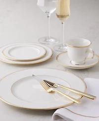 Lenox Federal Gold Dinnerware Schott Zwiesel Pure Glassware Kate Spade New York Malmo Gold Flatware