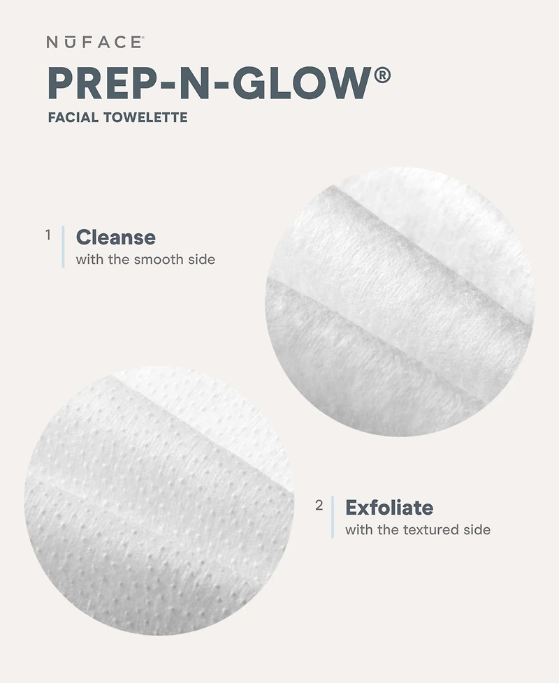 NuFACE Prep-n-Glow Facial Towelette, 20-Pk.