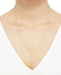 Italian Gold Wheat Link 20" Chain Necklace in 14k Gold