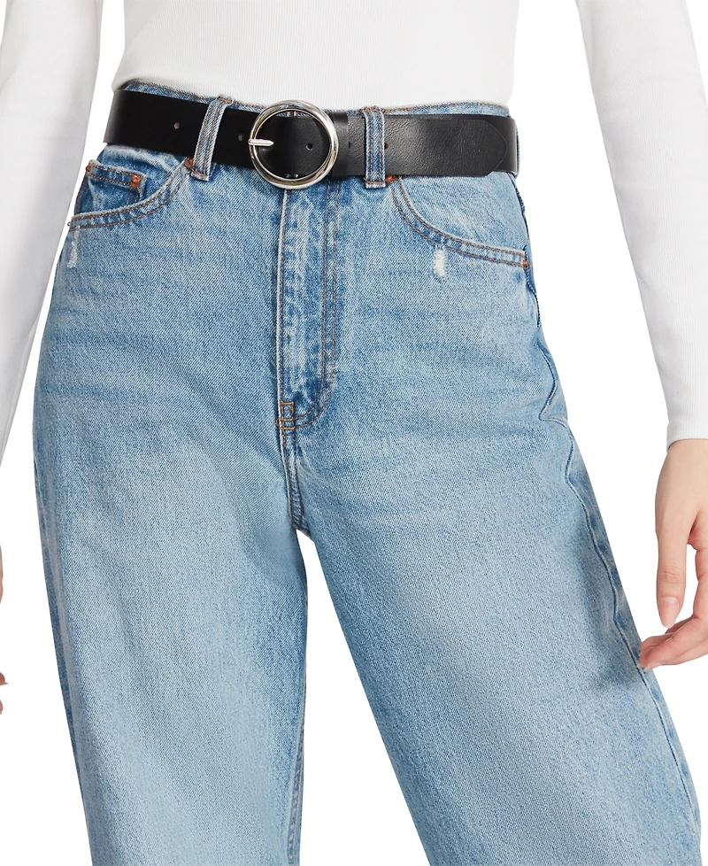 Steve Madden Women's Reversible Faux-Leather Belt
