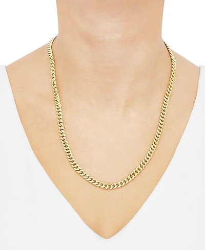 Lightweight Miami Cuban Link 22" Chain Necklace (6mm) 10k Gold