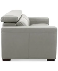 Nevio 82" 2-Pc. Leather Sectional with 2 Power Recliners and Headrests, Created For Macy's